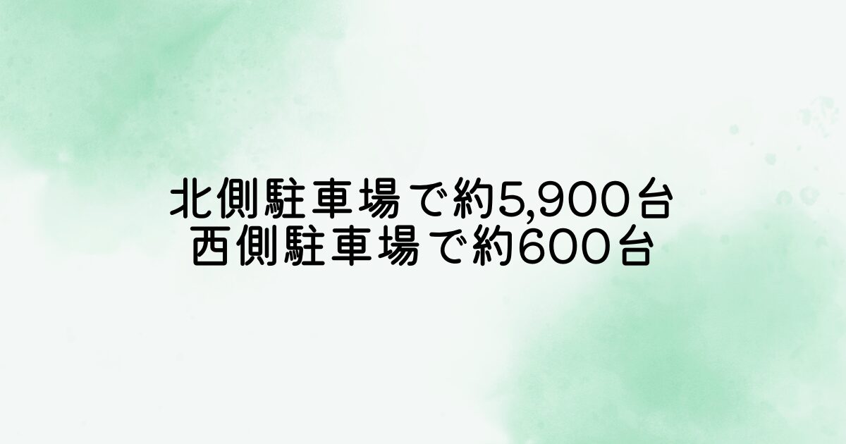 駐車場の台数