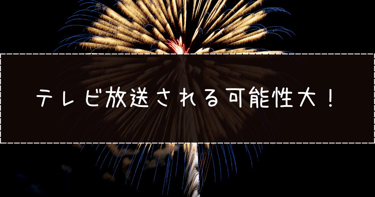 テレビ放送が行われる可能性は十分